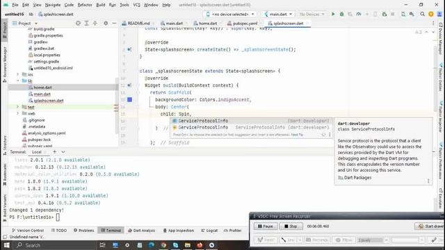 flutter splash screen | how to add animation in flutter | android studio tutorial смотреть онлайн