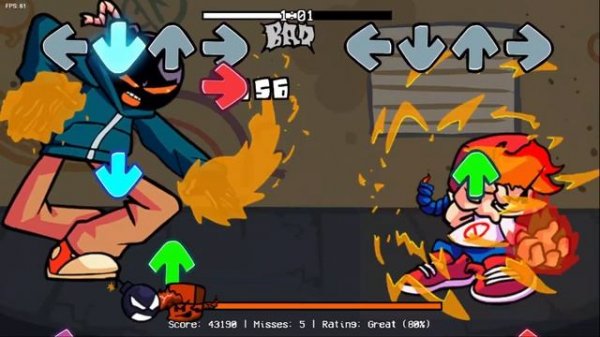 FNF Whitty Vs Boyfriend Fire Fight Mod Overhead song