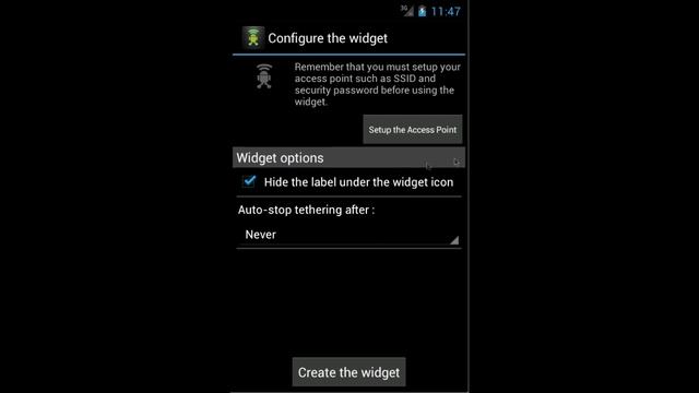 WiFi AccessPoint Toggle Widget for Android смотреть онлайн