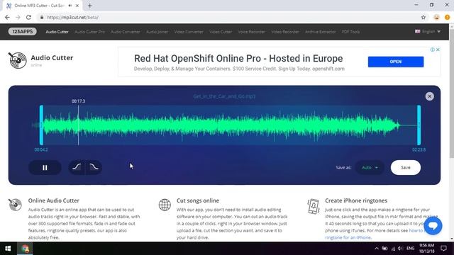 Cut MP3 songs online to make ringtones смотреть онлайн