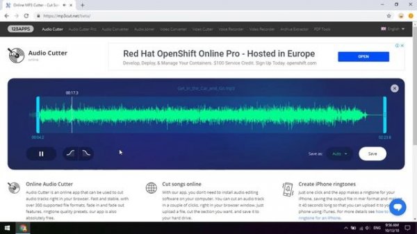 Cut MP3 songs online to make ringtones