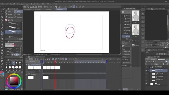 Animating on the Timeline in Clip Studio Paint (2 minute CSP tutorial) смотреть онлайн