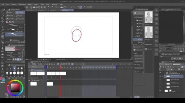 Animating on the Timeline in Clip Studio Paint (2 minute CSP tutorial)