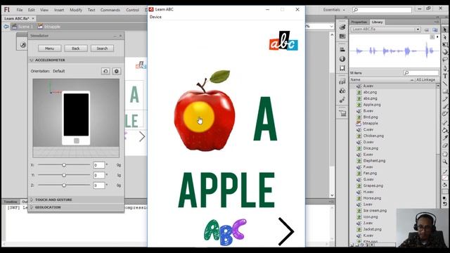 Adobe Flash CS6 - Building Simple Android Application Learning ABC with Sound смотреть онлайн