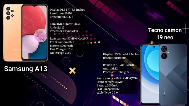 Tecno camon 19 Neo vs Samsung A13 |full comparison |2022 смотреть онлайн