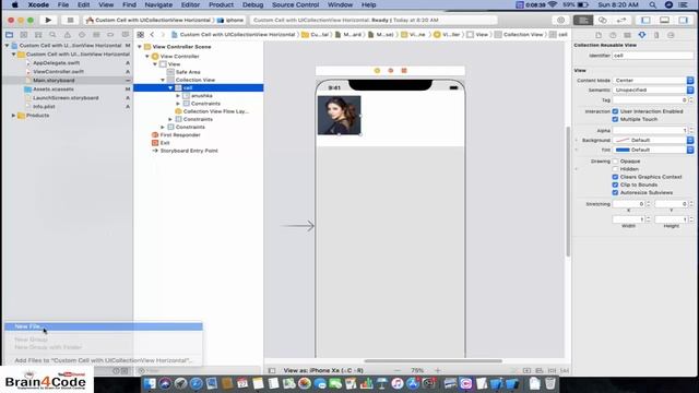 UICollectionView Custom Cell with Horizontal Scroll in Swift 5 XCode | Hindi | Like Instagram App смотреть онлайн