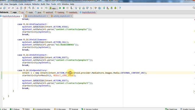 Lập trình Android - Bài 120 Implicitly Intent vs Explicitly Intent - Gallery смотреть онлайн