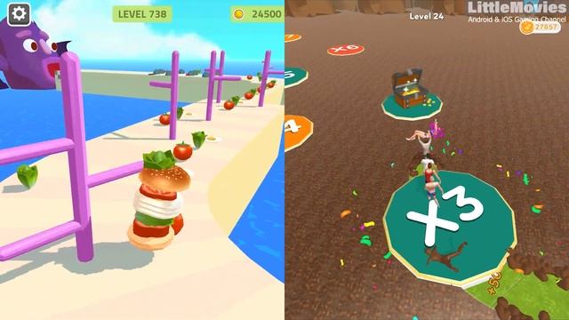 Sandwich Runner | Girl Rider - All Level Gameplay Android,iOS - NEW APK UPDATE смотреть онлайн