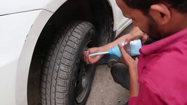 My Car Tyre Are Puncture Free | Car Puncture Sealant | Puncture | Installing Sealant inside Car смотреть онлайн