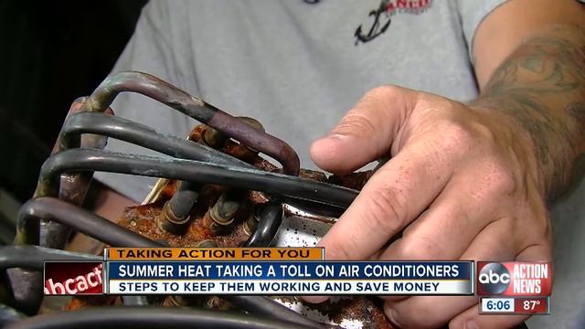 Summer heat taking a toll on air conditioners смотреть онлайн