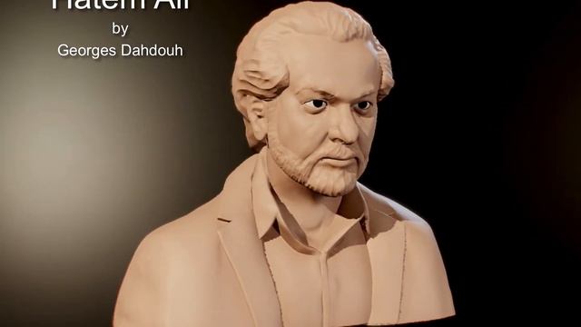 Hatem Ali statue in Nomad Sculpt on Ipad pro смотреть онлайн
