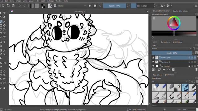 How to draw a nine-tailed fox/kitsune | Easy drawing step by step | cartoony смотреть онлайн