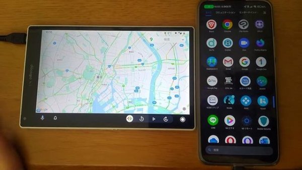 不要タブレットをAndroidAuto対応カーナビ化!? スマホと連携してみる。
