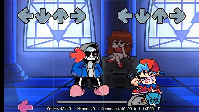 FNF VS DUSTTALE SANS D.I.E ANDROID смотреть онлайн