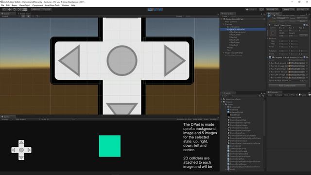 DPad in Unity with Fingers - Touch Gestures for Unity смотреть онлайн