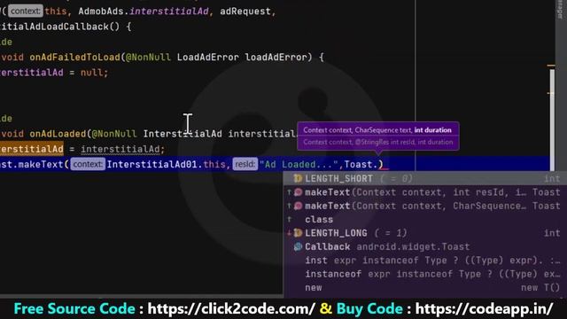 ADWF - 07 | How to create an Interstitial Ad with Button Click Listener in android Studio смотреть онлайн