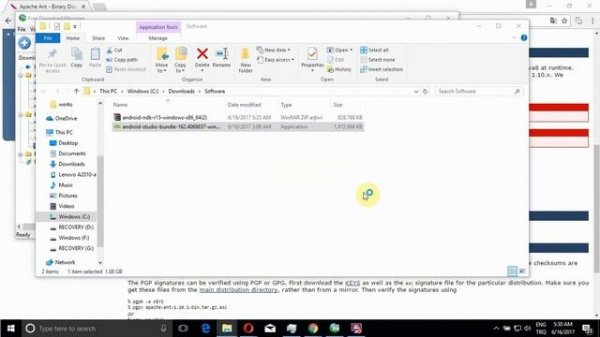 Android Studio Install + ndk install + ant install