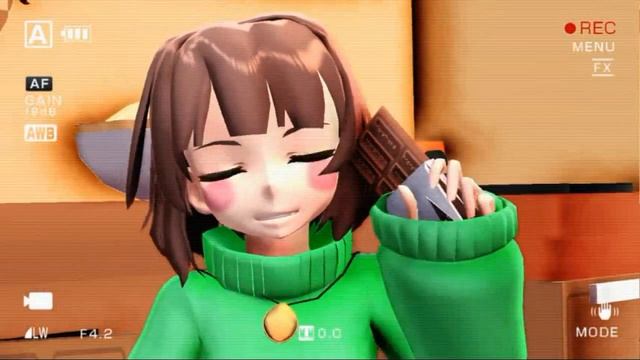 【MMD】undertale Chara ~ THIS IS MY CHOC LET BAHHH ~ смотреть онлайн