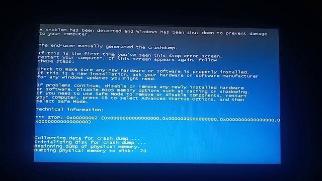 Windows 7 Ultimate BSOD (CrashOnCtrlScroll) смотреть онлайн