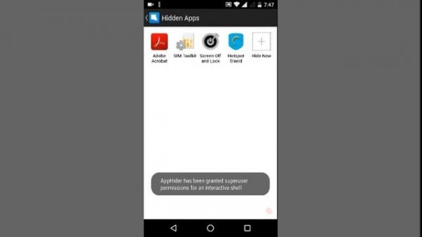 App hider for Android