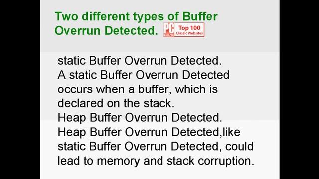 How to Fix Buffer Overrun Detected смотреть онлайн
