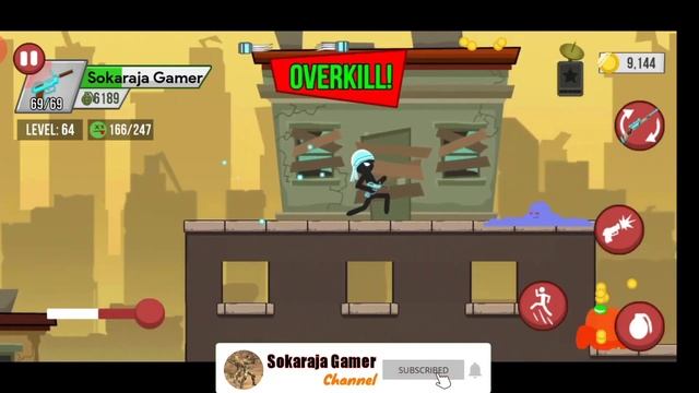 City Ruins!! Chapter 7 level 64 Stickman Zombie Shooter android game смотреть онлайн