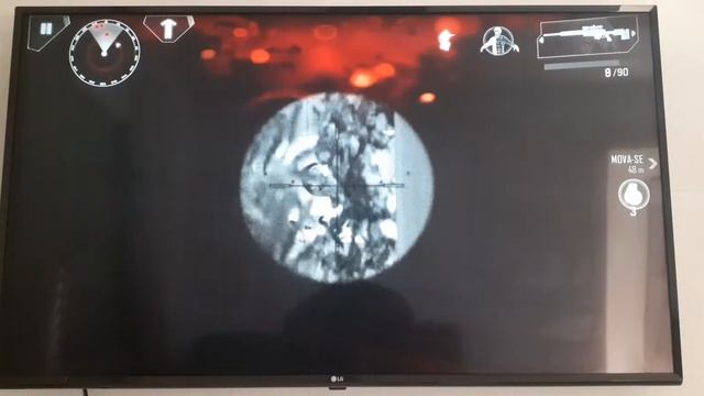 jogando na tv box TX9 PRO um jogo de celular modern combat 4 com qualidade de play station 2. смотреть онлайн