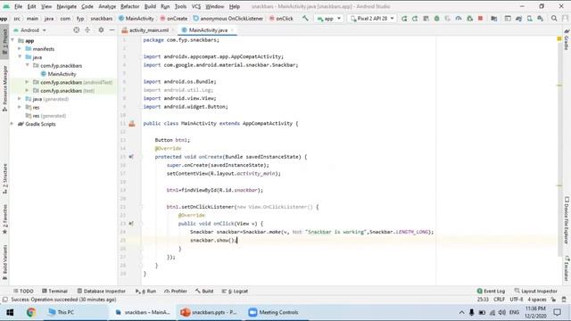 Android Development Tutorials in Urdu | Hindi | Pop up message using Snackbar | Snackbar| 13 смотреть онлайн