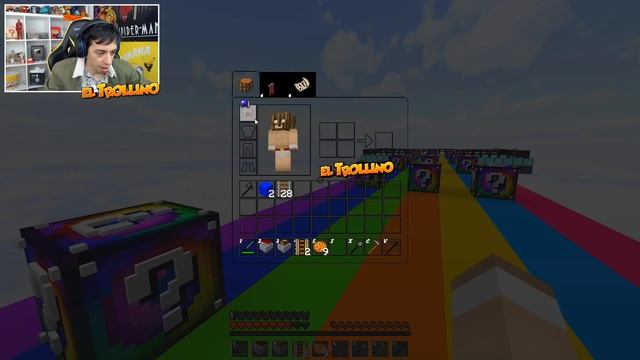 RETO DE LA CARRERA DE LA SUERTE DE LUCKY BLOCK EN MINECRAFT!! 😱 LUCKY BLOCK MOD смотреть онлайн