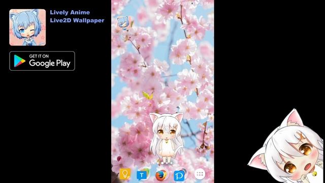 Shiro_chibi - Lively Anime Live Wallpaper App смотреть онлайн