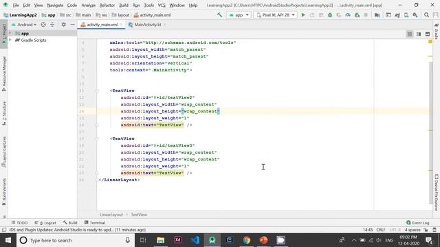 Android app development ui tutorials in telugu - Android studio Editor window смотреть онлайн