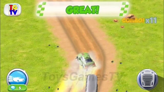 Disney Pixar Cars Fast as Lightning Fillmore vs Chick Hicks, Komodo смотреть онлайн