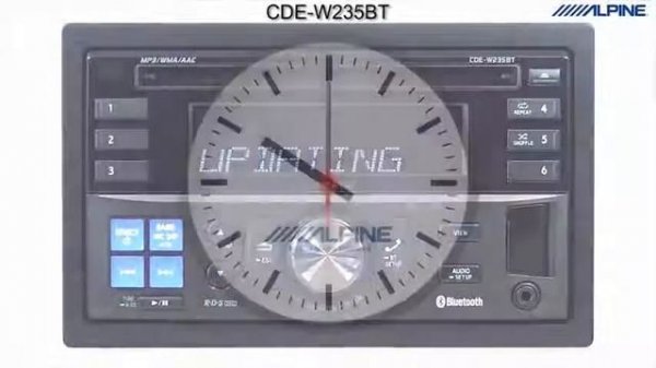 Alpine CDE-W235BT update - InCar-Tech