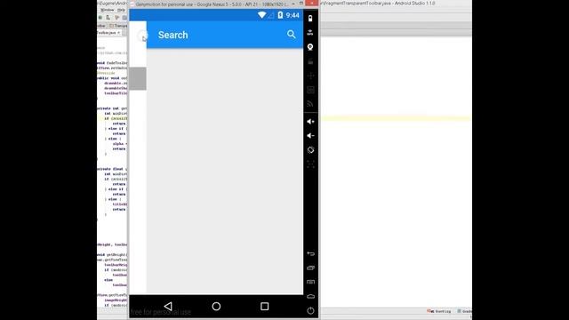 Implementation of Android Toolbar with many different elements смотреть онлайн