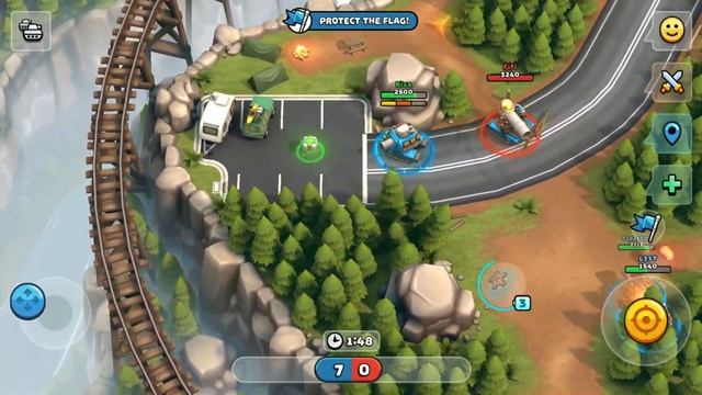 Pico Tanks: 3v3 Multiplayer Mayhem – Hold the flag | Gameplay #1 (Android & iOS Game) смотреть онлайн