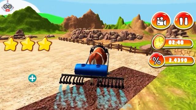 Bull Farming Village Farm 3d Simulator - Farming Game - Android Gameplay. смотреть онлайн