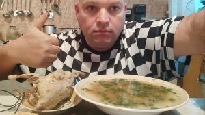 МУКБАНГ суп из перепелов/ОБЖОР рыбный пирог и блины