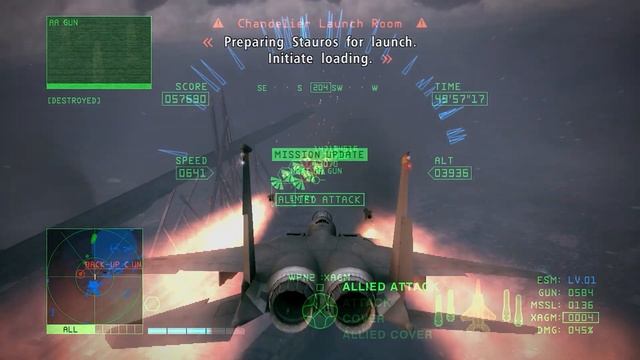 Ace Combat 6: Mission 15 - Chandelier Final Mission Ace Difficulty