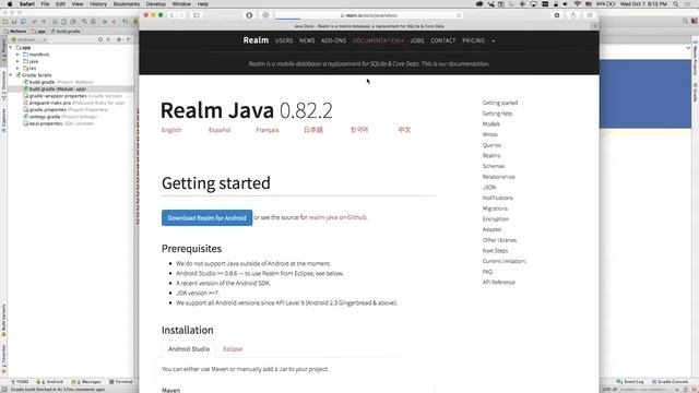 برمجة الاندرويد للمبتدئين- قاعدة بيانات Realm Sqlite #35 смотреть онлайн
