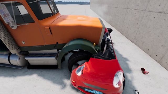 Truck vs Car !💥 120 KM/H💥 Crash Test (BeamNG Drive) смотреть онлайн
