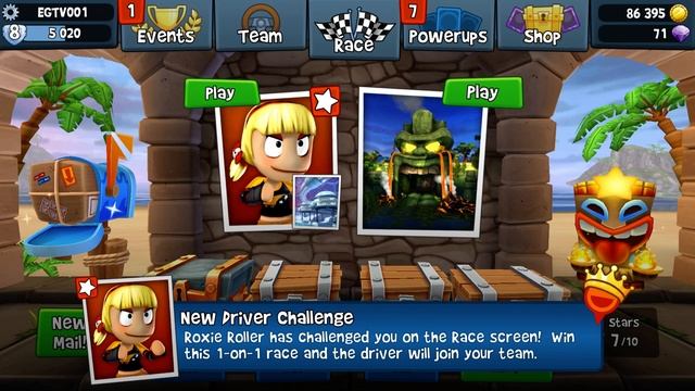 Holeshot, Lambini, Roxie Roller Challenge | Beach Buggy Racing 2 Android Game Play #67 смотреть онлайн
