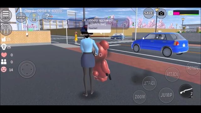 [Sakura School Simulator] POLICE MISSION 3 LEVELS & RED TEDDY KUN смотреть онлайн