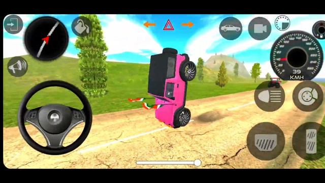 Dollar Song Sidhu Musewala Real Indian New Mode Pink Thar Offroad Village Driving Gameplay Video смотреть онлайн