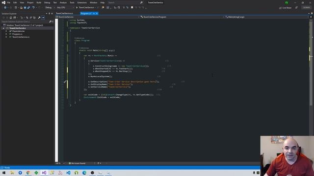 How to create, debug, install and uninstall Windows Services with Visual Studio 2019 and Topshelf смотреть онлайн