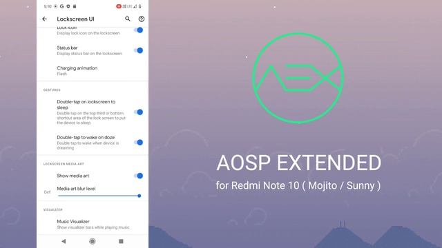 AOSP EXTENDED | v8.6 | Android 11 | Redmi Note 10 ( Mojito / Sunny ) смотреть онлайн