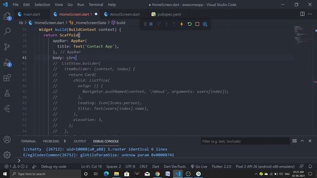 #28 Contact App with dynamic data | Flutter 2 tutorial for beginners in Hindi हिंदी में смотреть онлайн