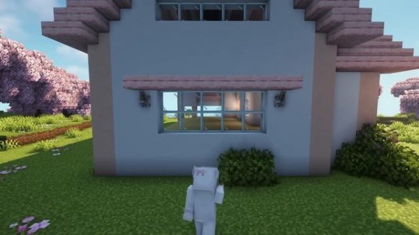 Красивый вишневый дом