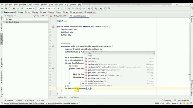Text to Speech | Android Studio Tutorial | Hindi смотреть онлайн