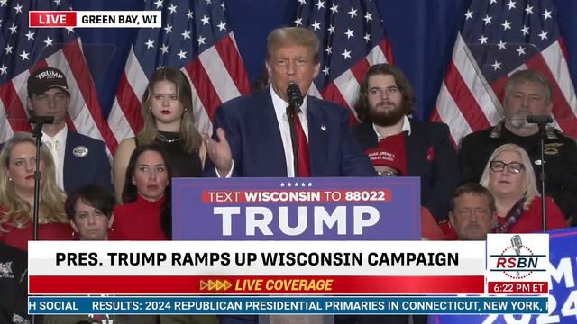 “A vote for Trump is a vote to save Wisconsin and is a vote to save your country.” — President Trum смотреть онлайн