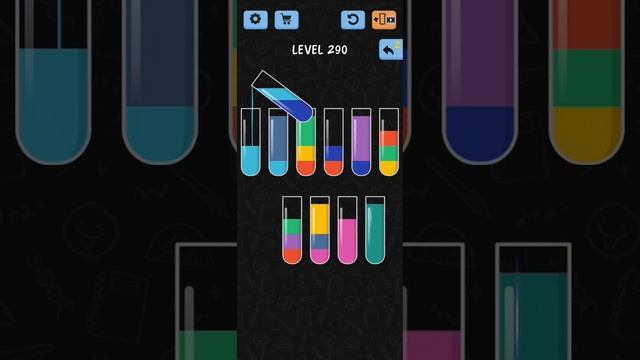 Water Color Sort Level 290 Walkthrough Solution iOS/Android смотреть онлайн